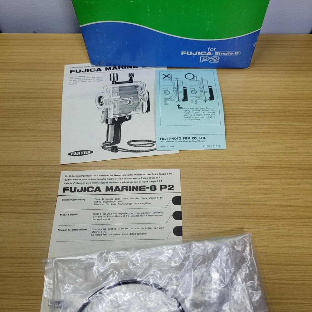 Fujica Marine-8 P2 Watertight Capsul Underwater Housing Only For Single 8 w/ Box